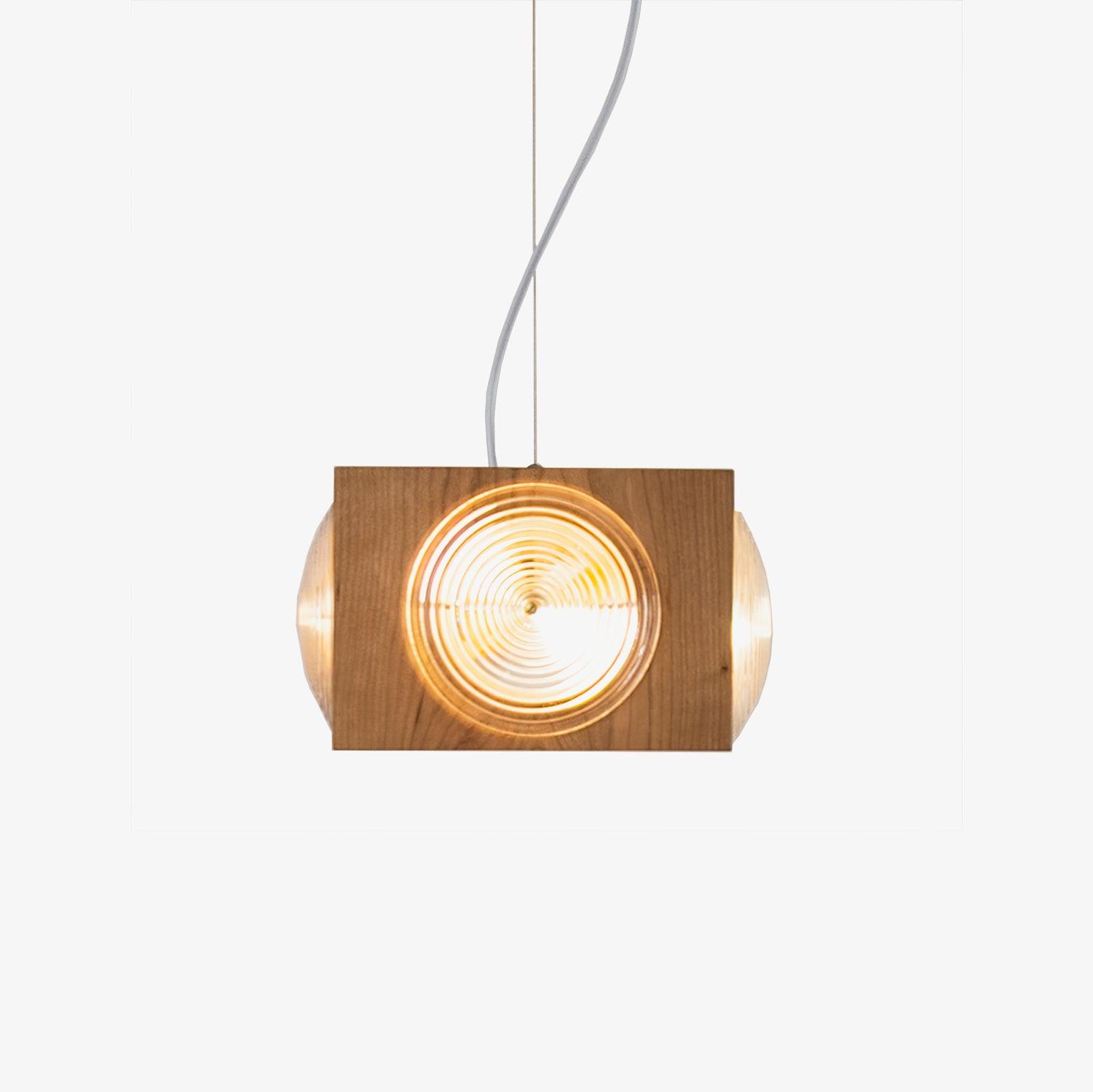 Houten Vintage Camera  Hanglamp