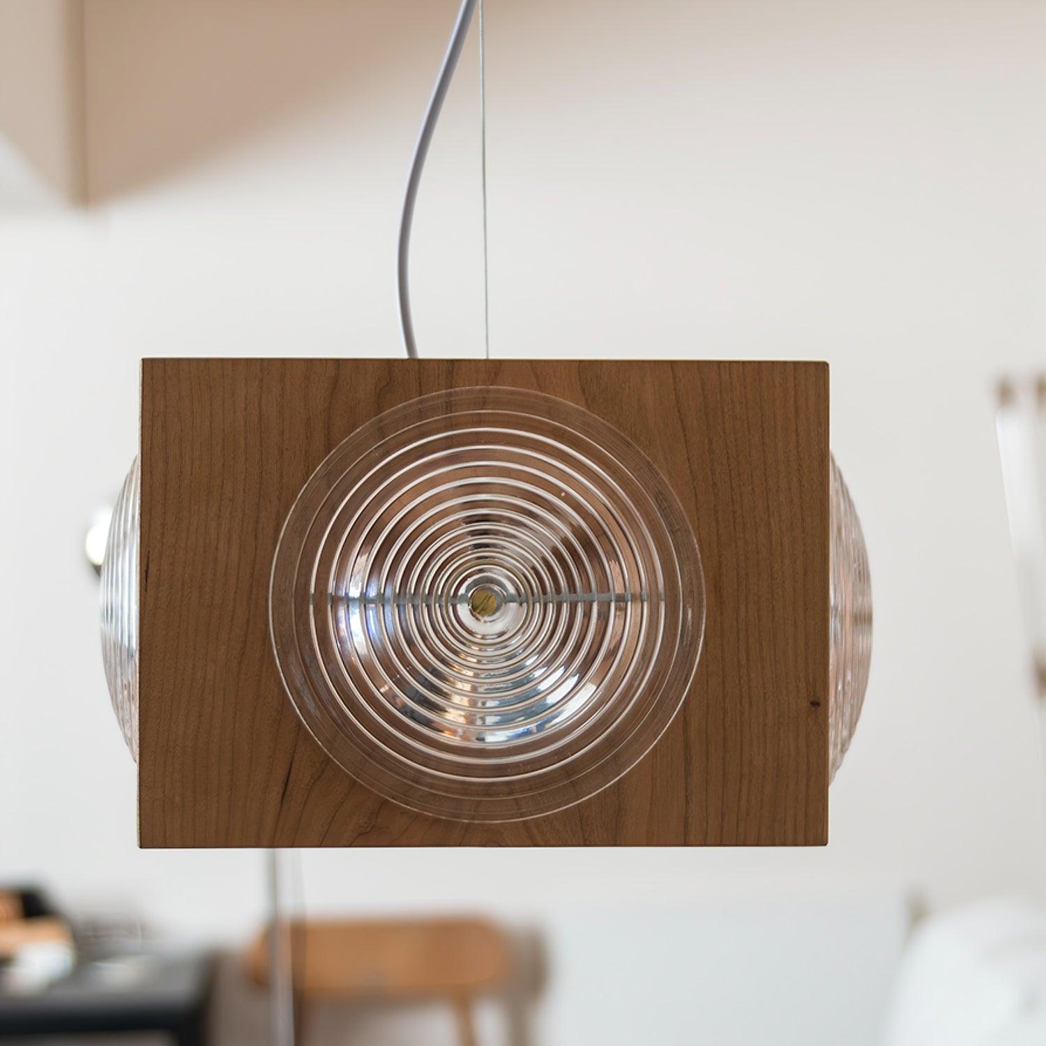 Houten Vintage Camera  Hanglamp