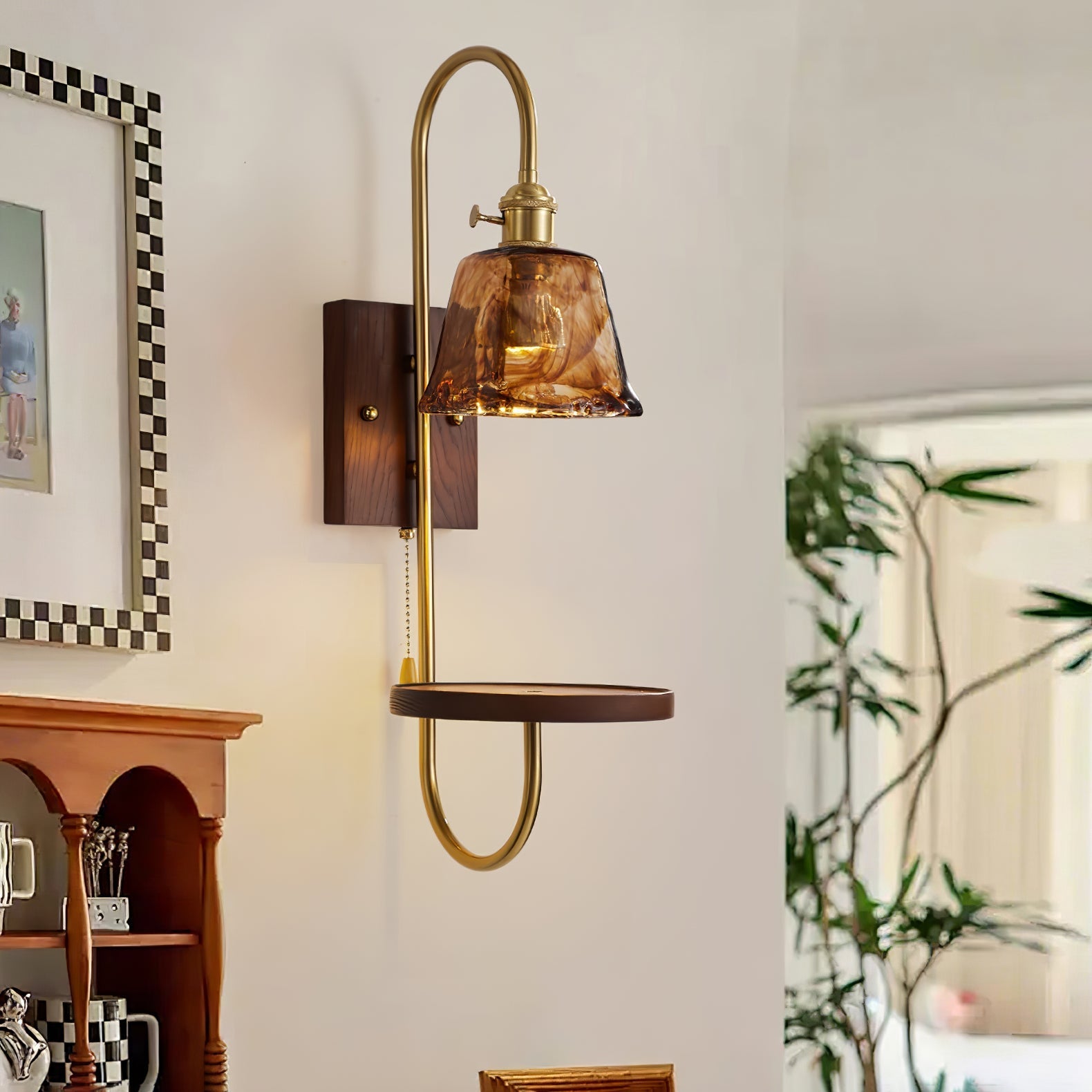 Vluro Wandlamp Met Plank