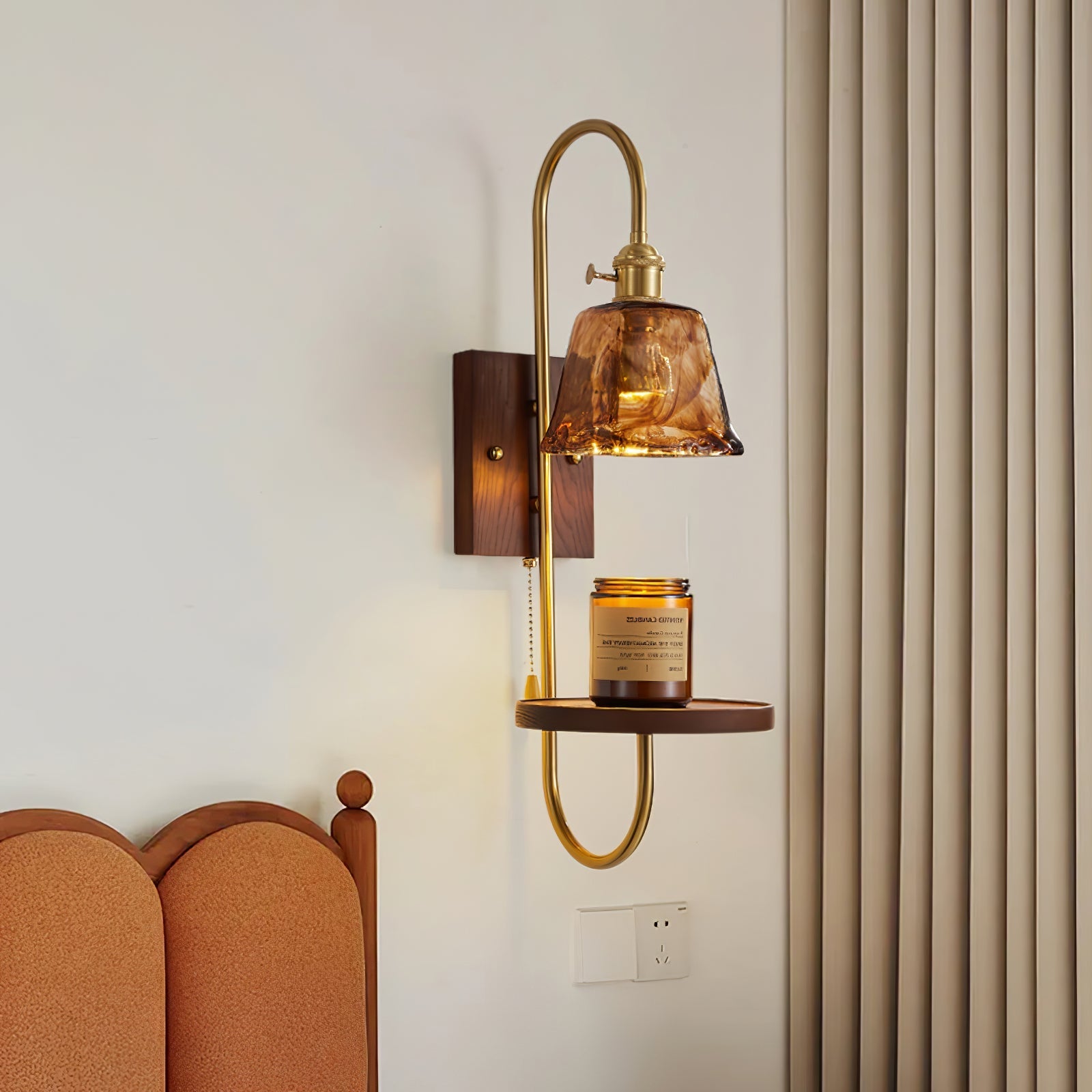 Vluro Wandlamp Met Plank