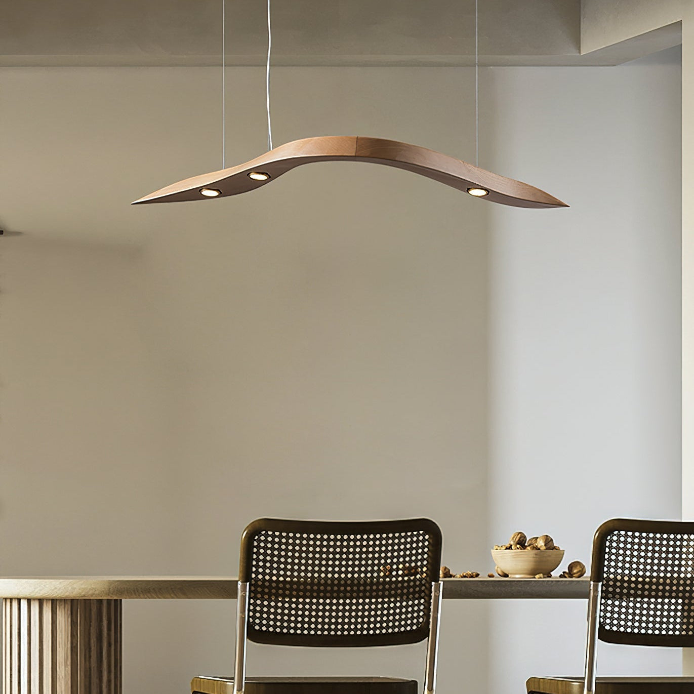 Weloma Wave Houten Hanglamp
