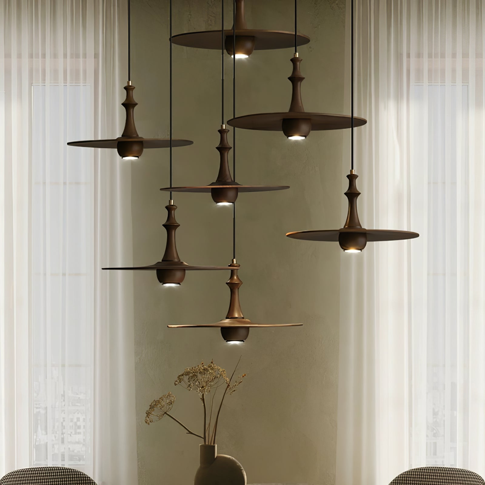 Spindu Houten Hanglamp