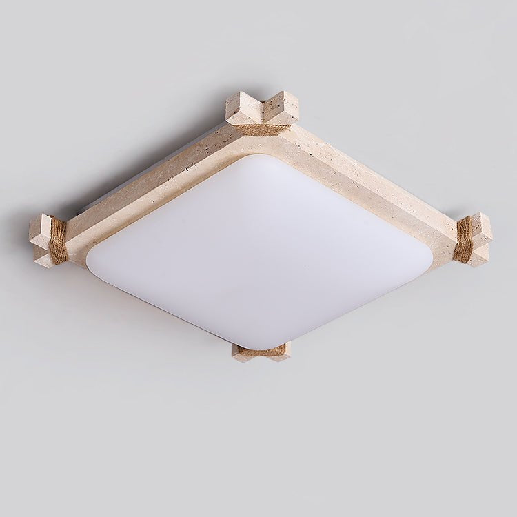 Xelan Travertijnen Plafondlamp
