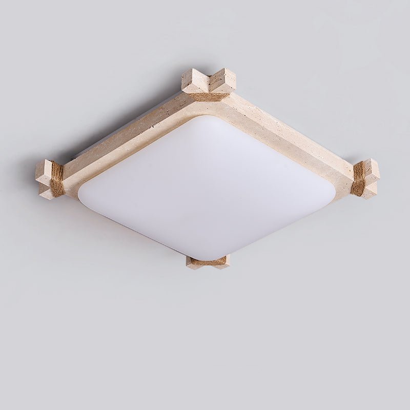 Xelan Travertijnen Plafondlamp