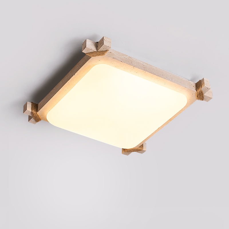 Xelan Travertijnen Plafondlamp