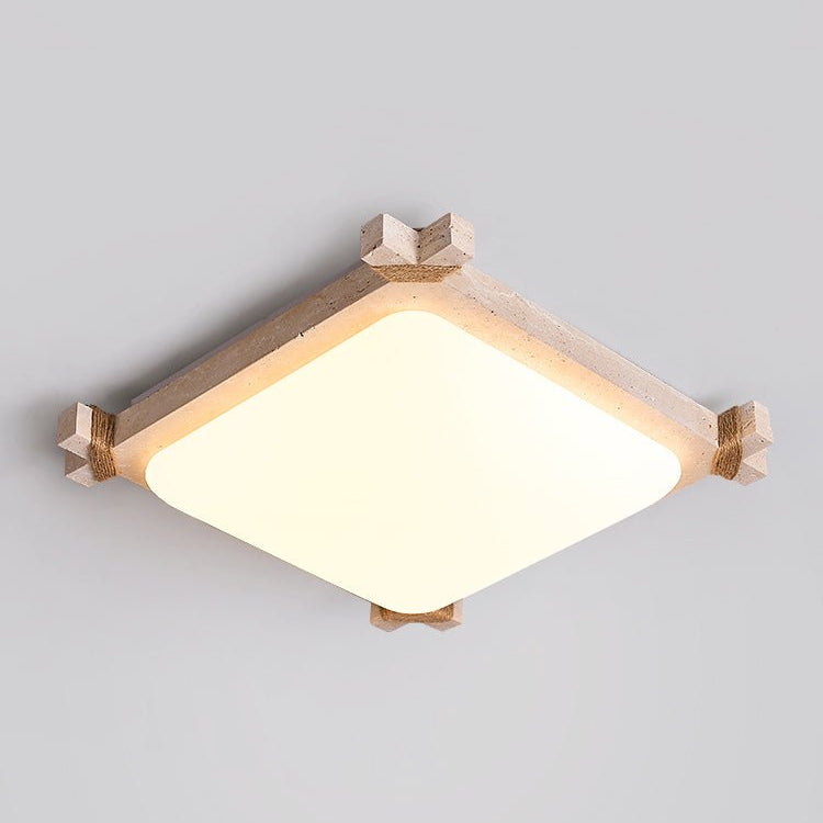 Xelan Travertijnen Plafondlamp