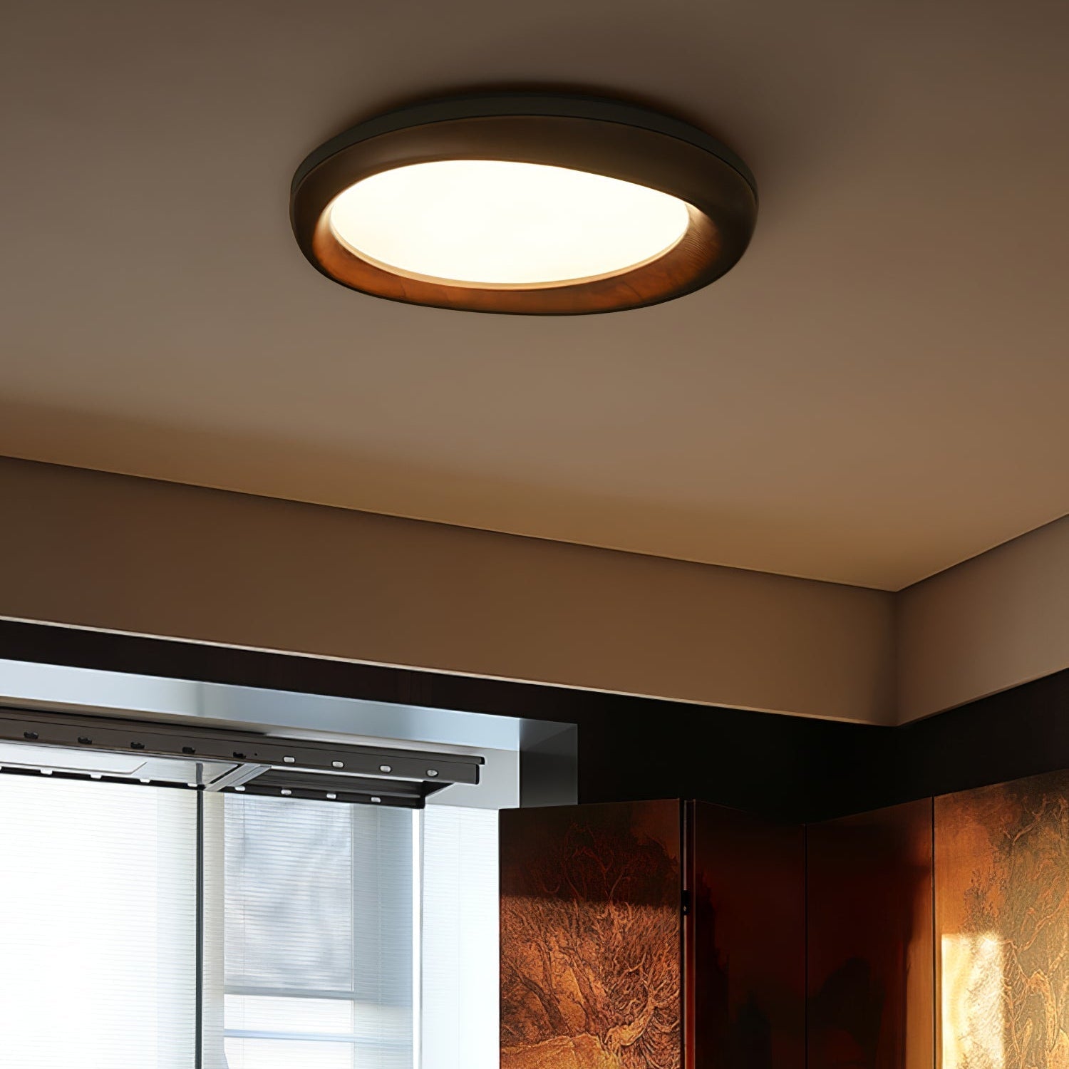 Besca Houten Plafondlamp