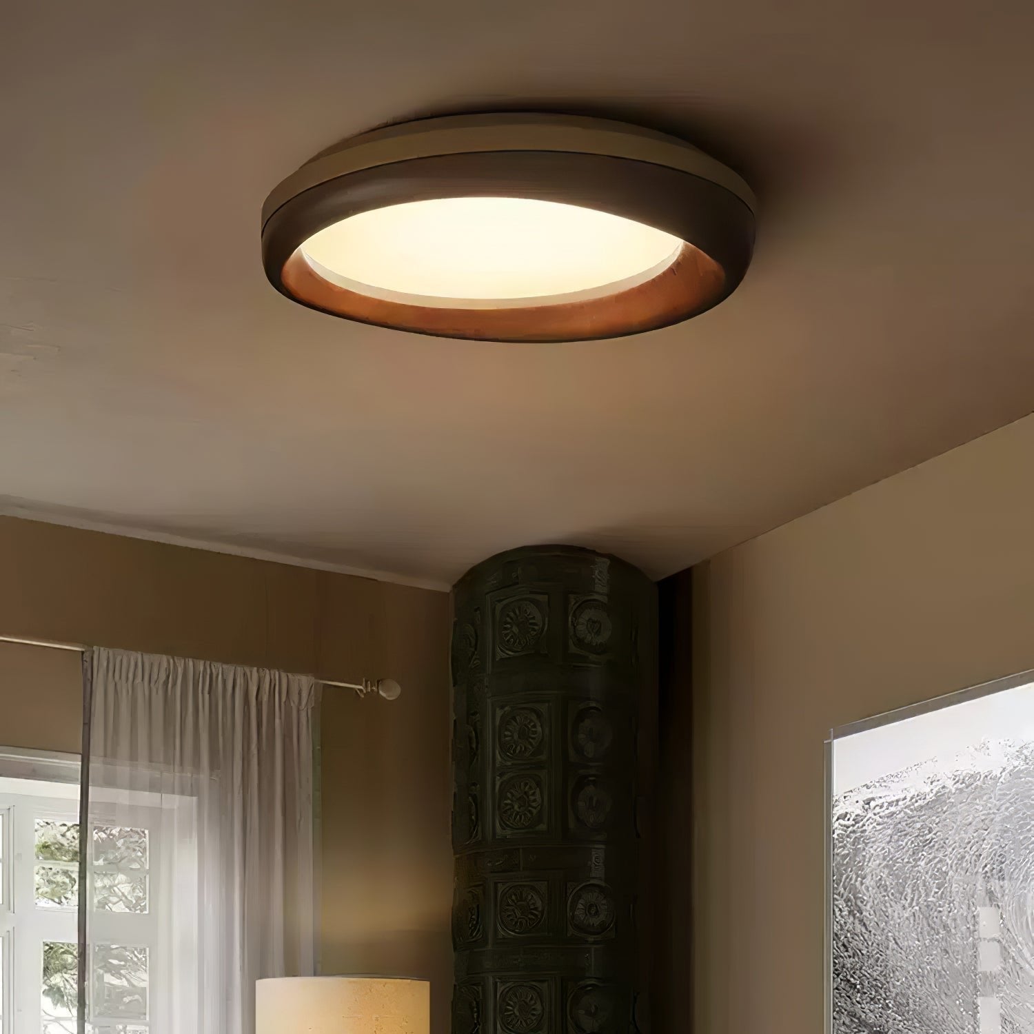 Besca Houten Plafondlamp