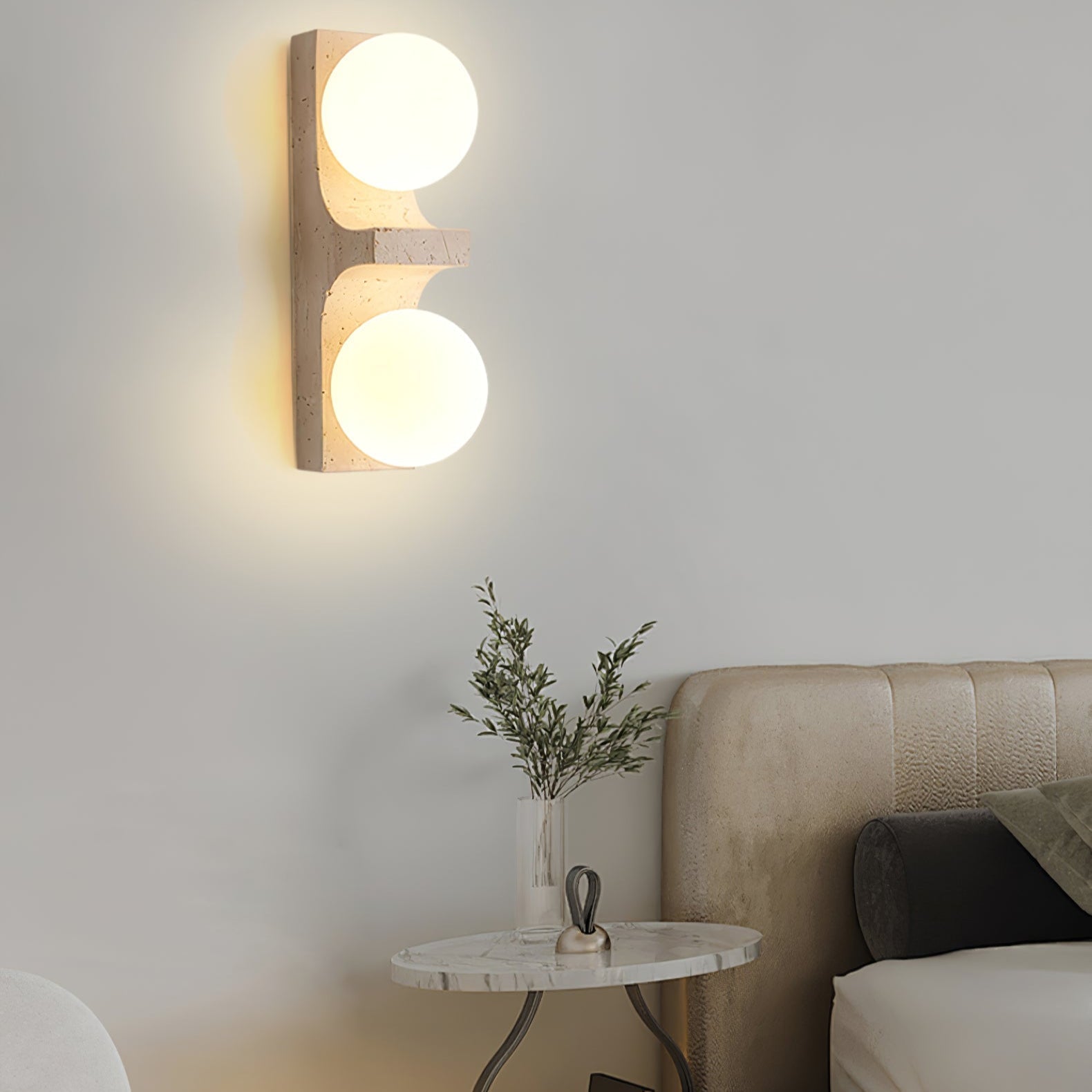 Ceiyra Travertijn Wandlamp