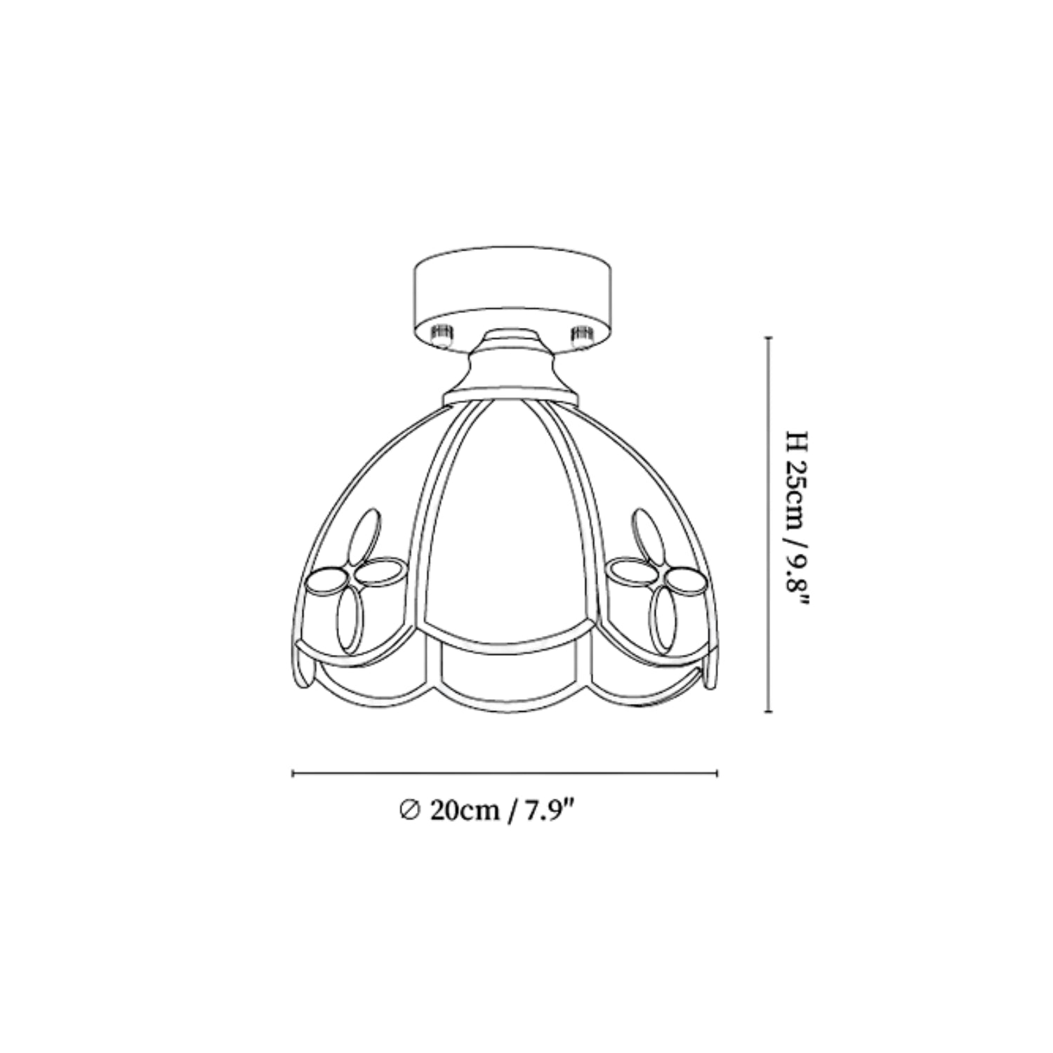 Forale Tiffany Plafondlamp