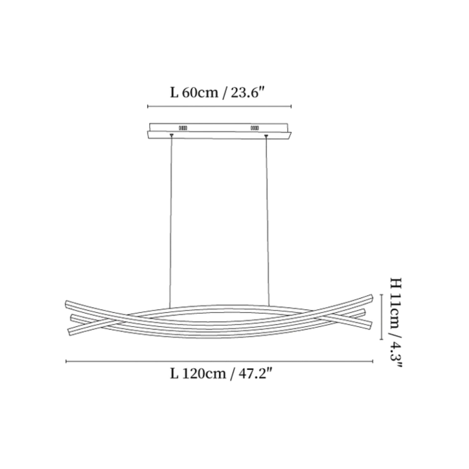 Meco Triple Wave Hanglamp